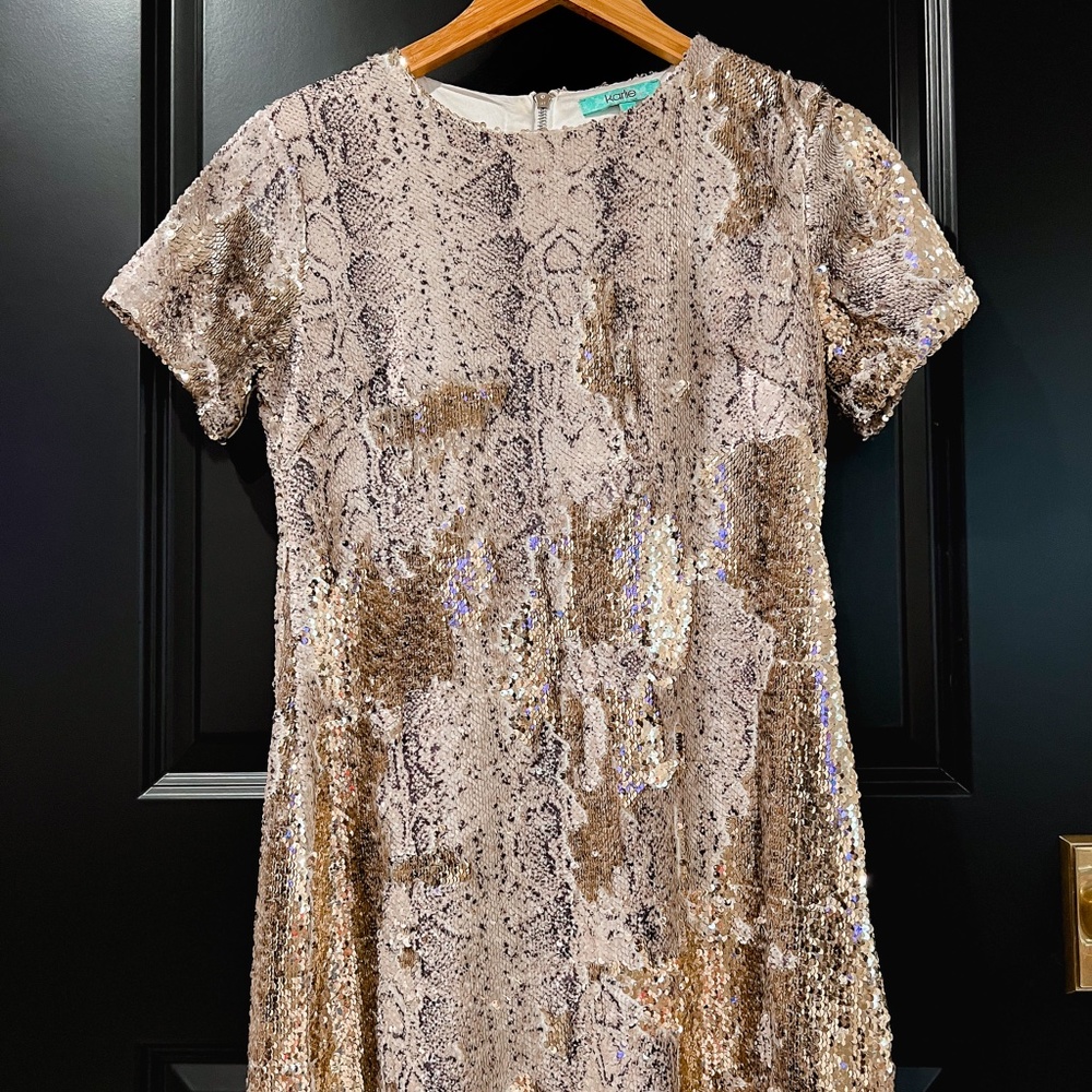 Sequin Snake Dress
